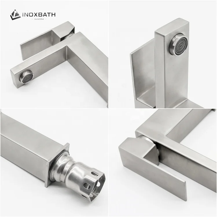 INOXBATH Single Handle One Hole Waterfall Mixer Stainless Steel Sink UPC Faucet  Tap Bathroom Face Wash CUPC Basin Faucet