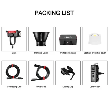 GVM Pro SD650B 650W LED Video Shooting Studio Light Bowen Mount 81300lux/m Continuous Output Adjustable PhotographyABS RemoteApp product image