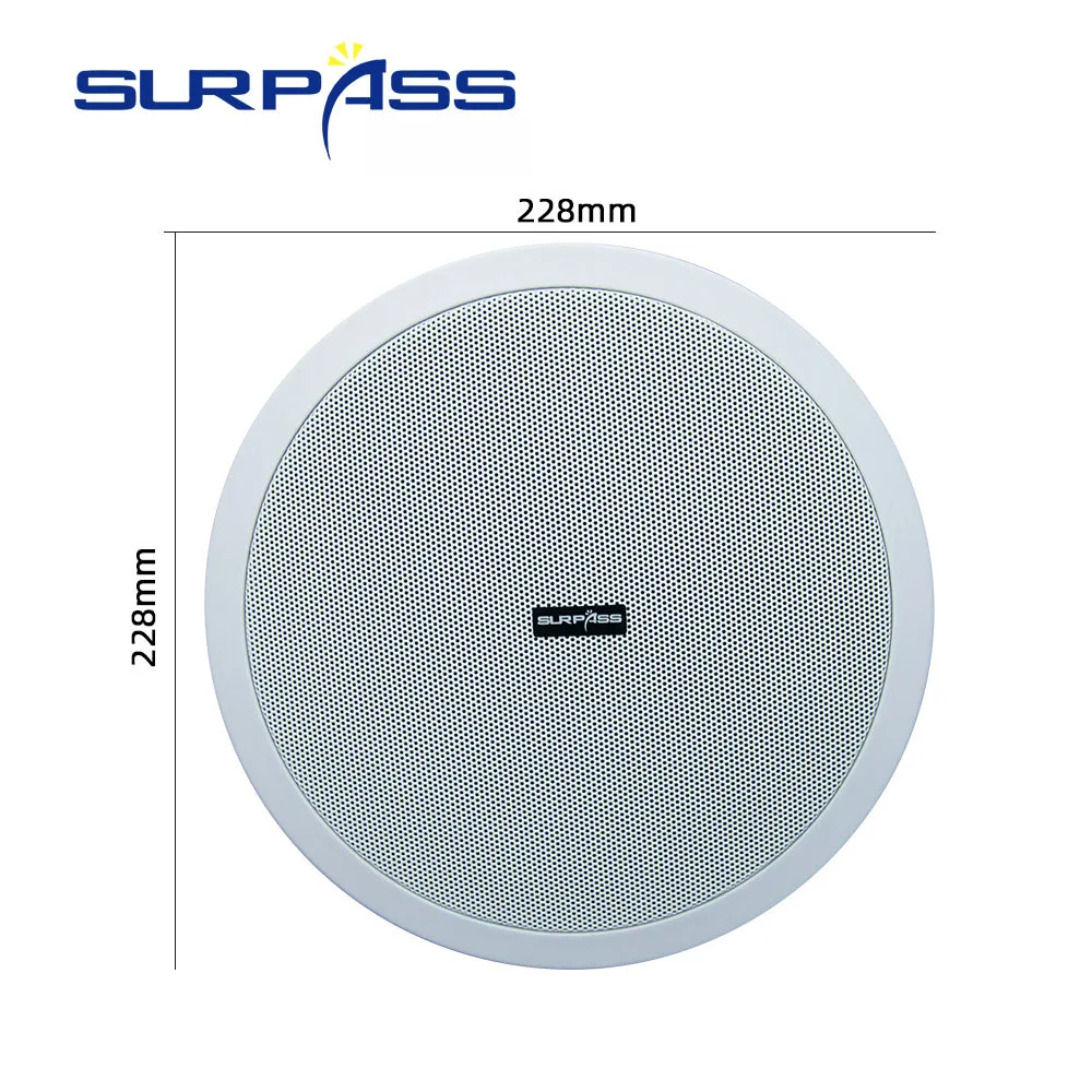 CR815 Surpass CR815 Public Address Broadcast Background Music System 15W Ceiling Speaker 8 Inch Wireless Home Speakers