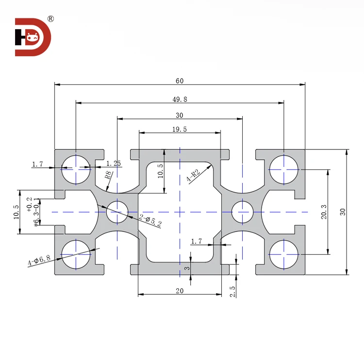 product 3060 industrial extruded aluminum profile aluminum alloy profile assembly line workbench 306030 thick-3