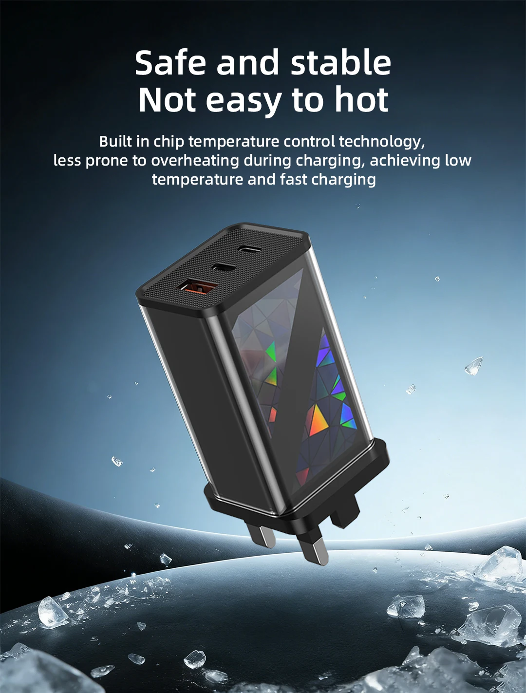 2026 New 45W GaN Charger USB Type-C Multi Ports Fast Charging OTP Protection EU/UK/US Plug Standard Electric for Mobile Phones H1dc60110742741ceba91482e105fe69a9