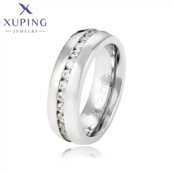 13947 XUPING Jewelry Manufacturers Wholesale Synthetic Zircon Stone Fashion Stainless Steel Jewelry Ring