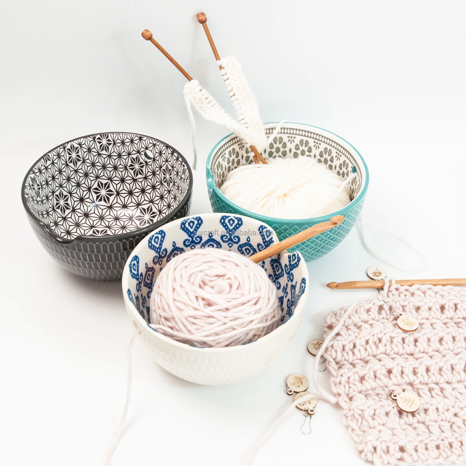 Ceramic Yarn Bowl Storage Bowl Knitting And Crochet Accessories Durable