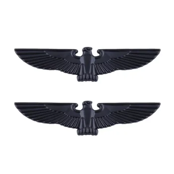 Chrome Metal 3D Eagle Hawk Logo Car Motorcycle Trunk Emblems - Foto 4