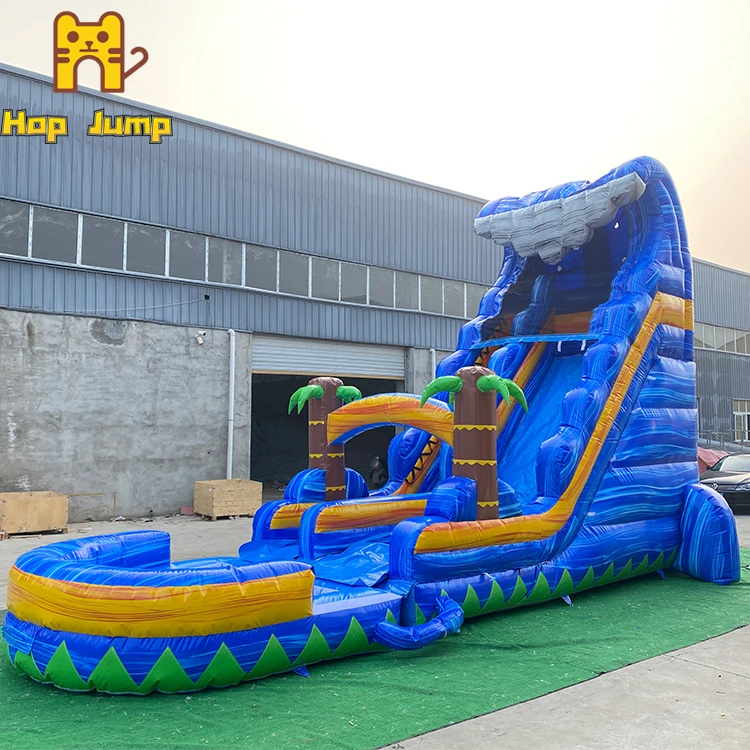 Summer Water Slide Inflatable Party Rental 18ft 20ft 22ft Inflatable Water Slide Blow Up