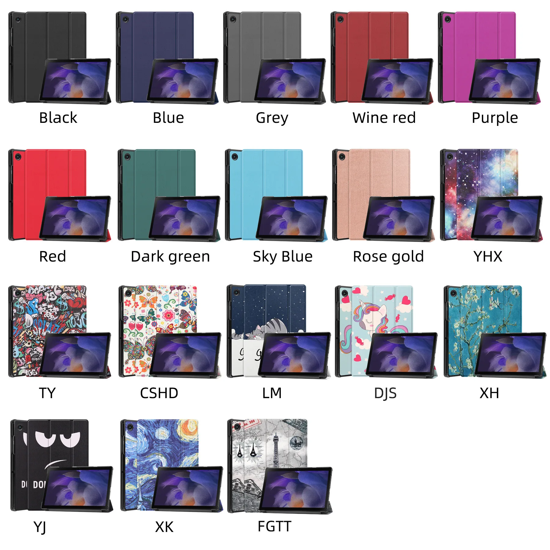 wake function pu leather smart cover for ipad a16 a18 compatible 11 inch ipad 109 tablets smart-8