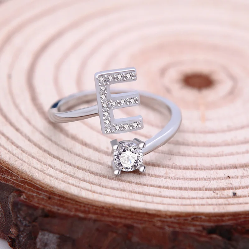 2020 New Design 26 Letter Rings for Women Creative CZ
