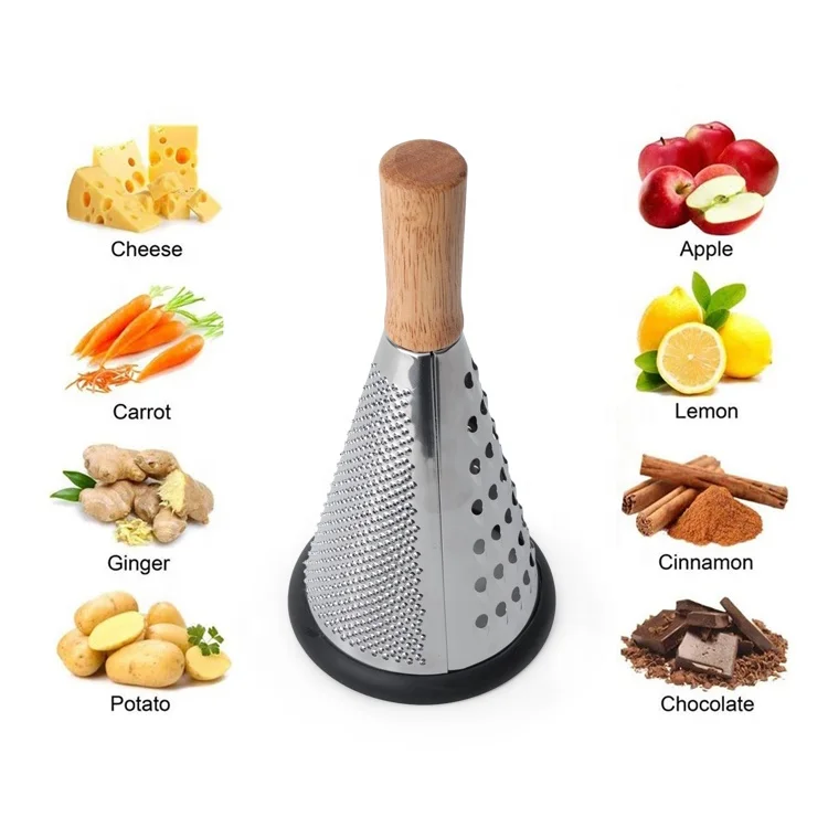 Multifunction Grater with Wood Handle