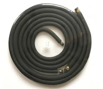 25FT 50FT 164FT America Air Conditioner Black Rubber insulated copper tube Line Set  20m
