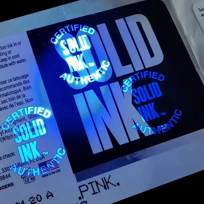 UV Invisible Inks Fluorescent Printing Security Stickers Label Custom Hologram Anti-counterfeit Security Stickers