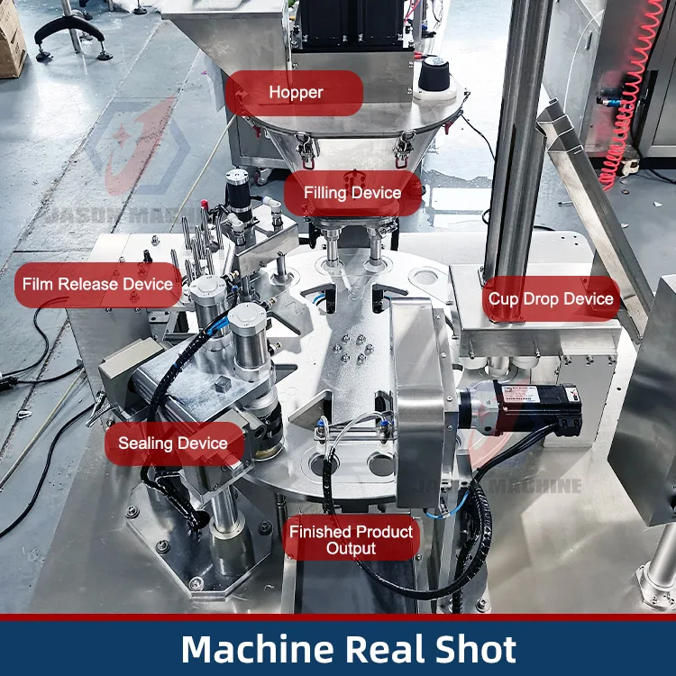 High Accuracy Automatic Coffee Capsule Filling Packing Machines Nitrogen Coffee Capsule Filling and Sealing Machine
