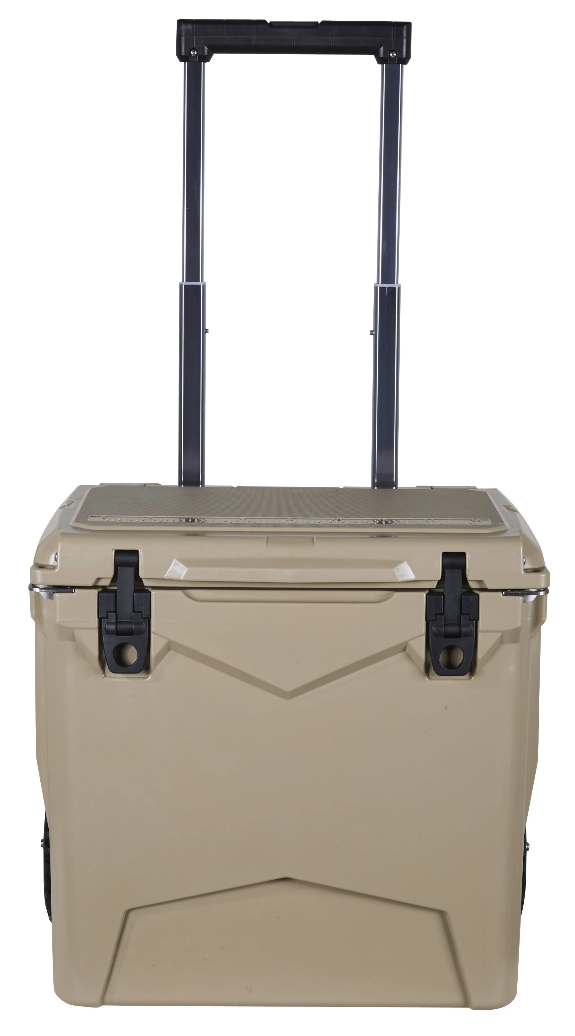 Outdoor Portable Commercial Hunting Fishing Fresh Keeping Ice Vacuum Forming Rotomolded Cooler Box With Wheel