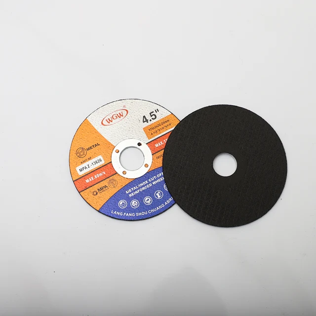 WGW black color 115x3.0x22.23mm cutting disc for metal 4.5" inch cut-off wheel
