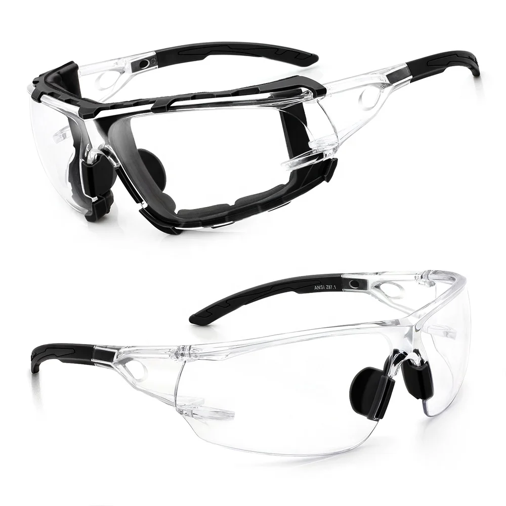 Indoor Outdoor Construction Impact Resistant Work Z87 Industrial Eye  Protection Safety Glasses