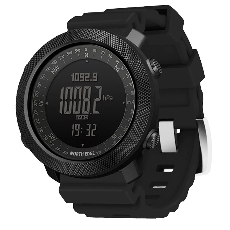New Men's Sport Watch Waterproof 50M Full Metal Watch Case North Edge Apache Outerdoor Digital Watch