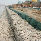 Woven Iron Wire Gabion Mesh Basket Retaining Wall Design With Stone Filled Gabion Anping Underwater Seawal Protect Coated Mesh