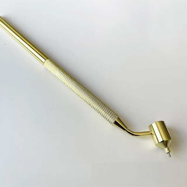 Gold Line Painting Pen Retro Fluid Writer Pen Long Handle Precision Gold Paint Pen