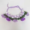 Purple lily of the valley bib