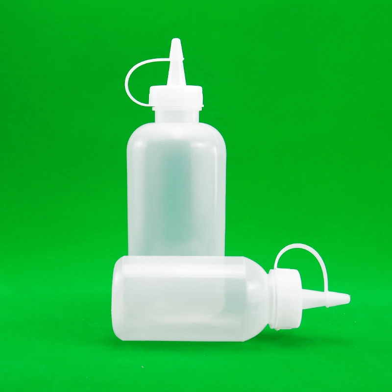 product pe plastic squeeze bottle with needle tip cap wholesale dropper bottle 250ml flat bottle for glue lube-30