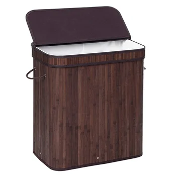 Bamboo Hamper with Lid Stylish and Functional Laundry Storage Solution