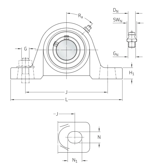 Diverse International Brands Original Pillow Block Bearing UCP309 ...