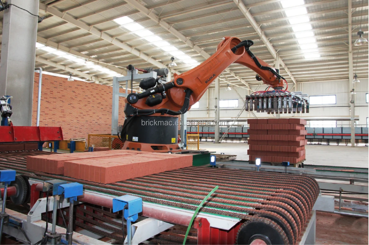 Clay Brick Making Robot Tile Laying Fully Automatic Machine Robot Brick Stacking for Brick Laying Tiles Loading and Unloading