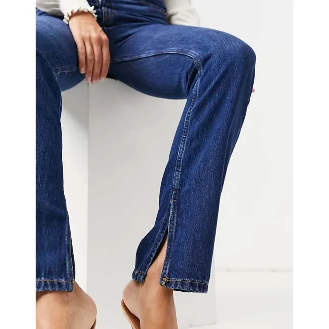 fashion denim crotch zipper jeans factory women trend front to