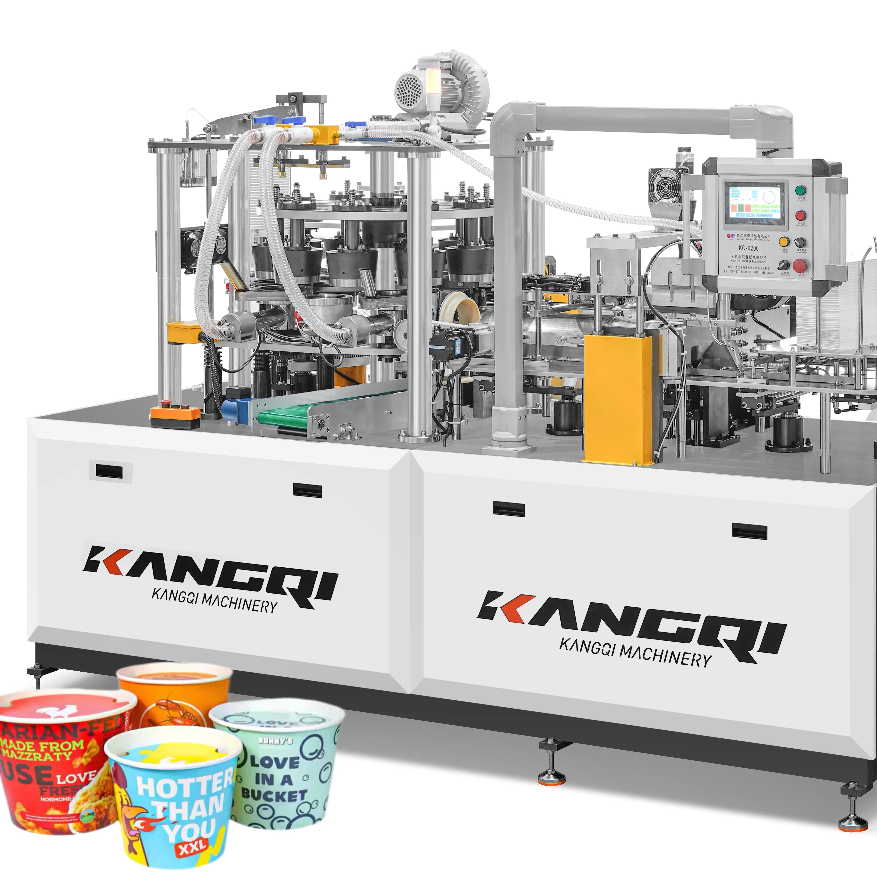 High-Speed Kraft Paper Bowl Lid Making Machine One-Time Technical Pump New Condition PLC Bearing Motor Core India Marketing