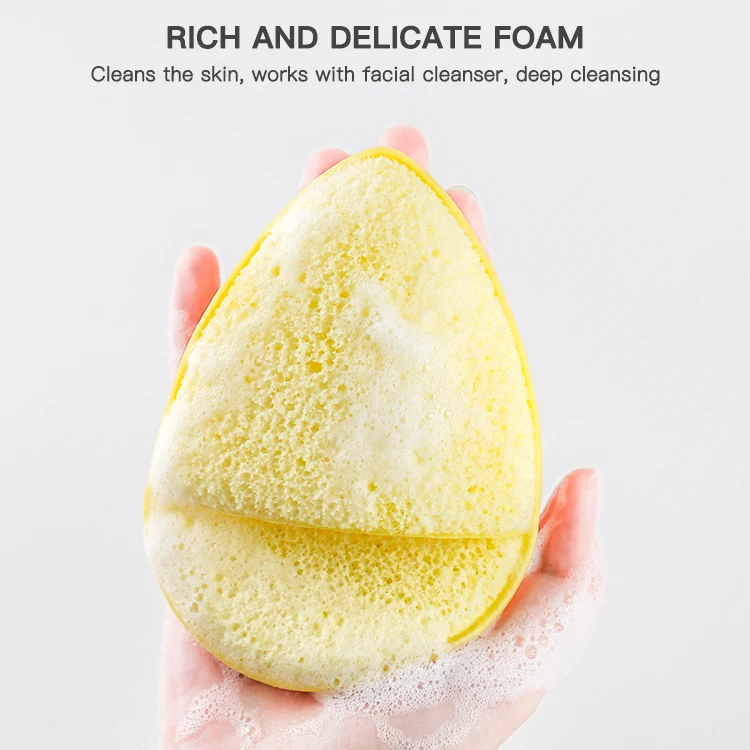 Натуральная губка Konjac, отшелушивающая губка для лица, очищающая губка для лица