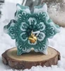 Retro Snowflake Green