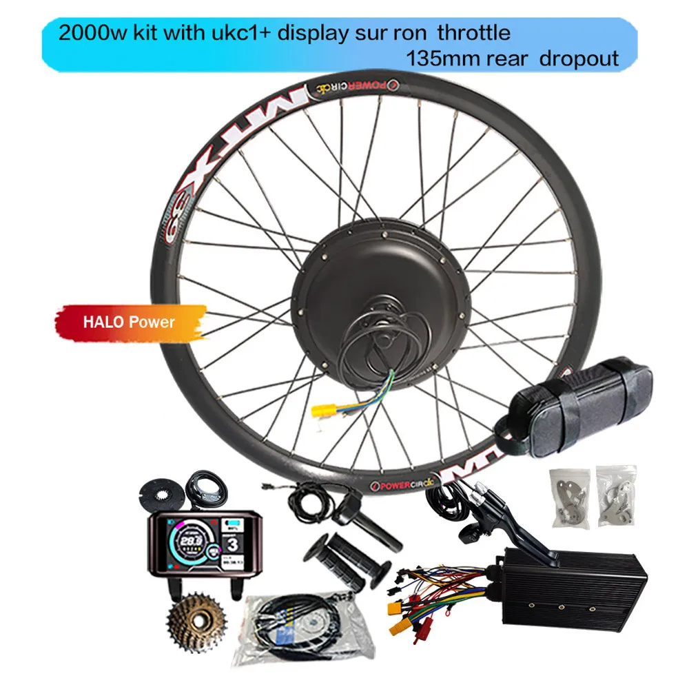 Affordable 48V-72V E-Bike Conversion Kits with Battery, 1000W-5000W Options  for Bicycles and Electric Tricycles