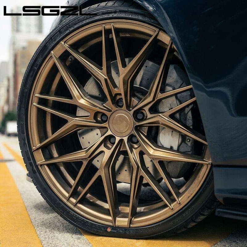 Luxury Forged Alloy Car Wheel Rim Deep Concave Bronze 5x114.3 5x120 5x130 Concave Spoke Wire