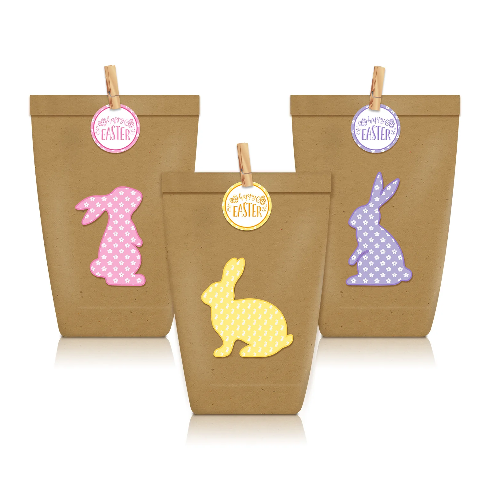 easter bunny paper bolsa craft