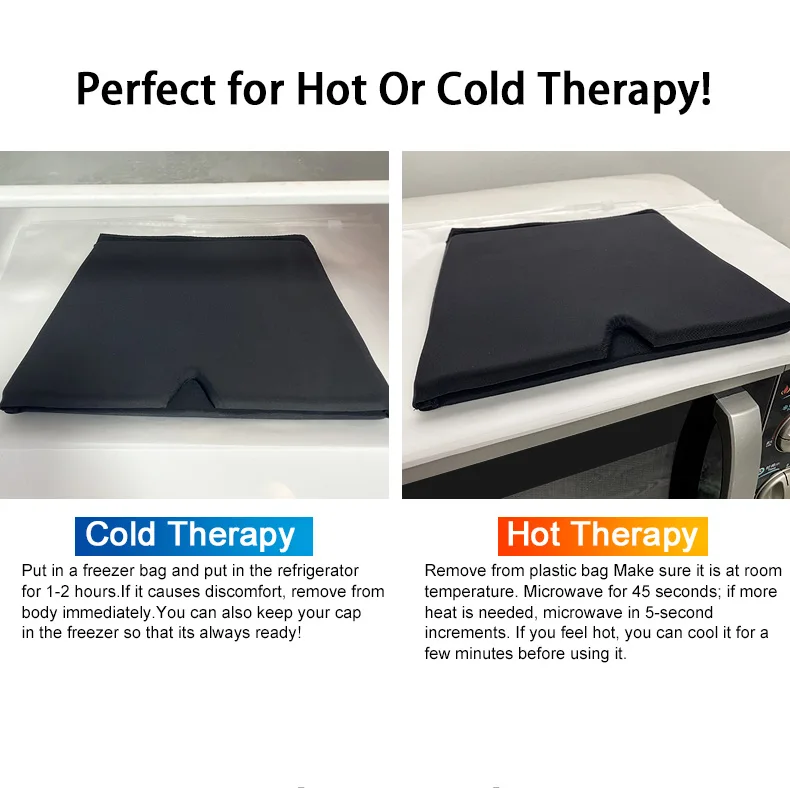 Microwave Hot/cold Migraine Relief Cap Ice Head Wrap Migraine Ice Head