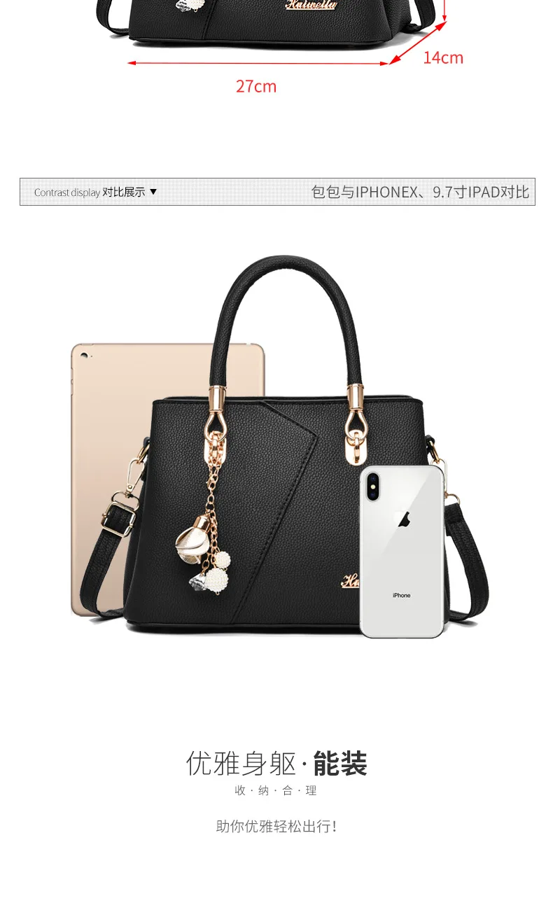 Wholesale High Quality Woman Handbag Trendy Fashion  PU Tote Bag  Single Shoulder Bag  for Women