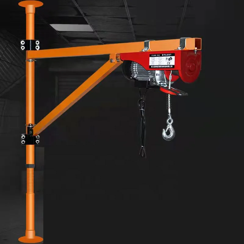 Small Electric Hoist for Home Use with Wall or Ground Scaffold Support