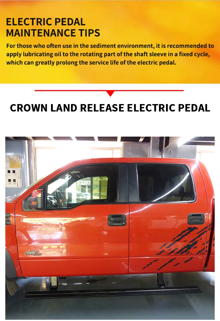 Aluminum Alloy Exterior Accessories Truck Side Step Power Running Board for Ford F150 Raptor Car Foot Step supplier