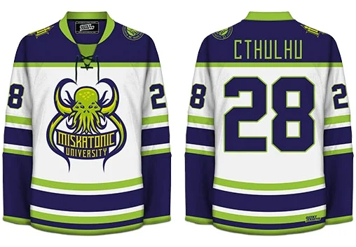 Wholesale custom cheap college hockey jerseys funny team set