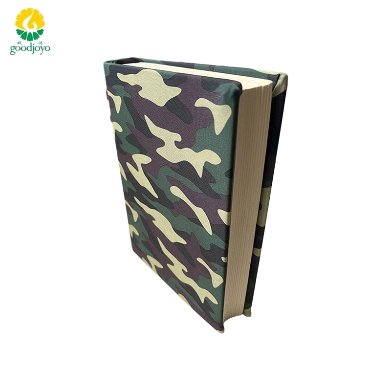 Direct Deal A4 Stretch Elastic Soft Camo Color Book Cover Fabric Swatch Book for Boys