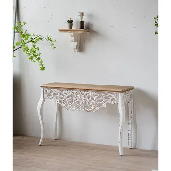 Antique Reproduction Retro carving chic French Style Table European Vintage hallway console table