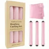 Coffret 3 foulards en soie rose