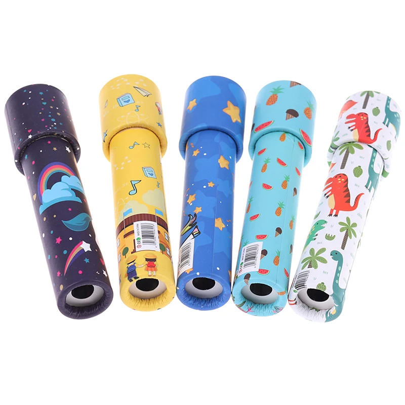 Wholesale magic Kaleidoscope Classic toys colorful wooden kaleidoscope for kids Magic Telescope Toy