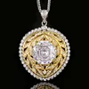 Colgante de diamantes blancos con cadena Chopin
