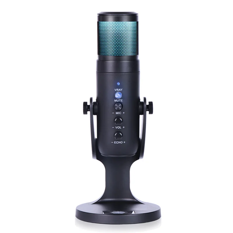 JD-950 RGB Mic Professional Condenser for Live Streaming