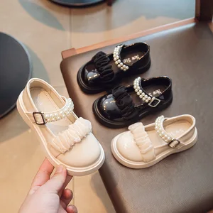 2026 Spring New Girls Princess Lolita Leather Dress Shoes College Style Soft Sole Flats Fashionable Comfortable for Parties