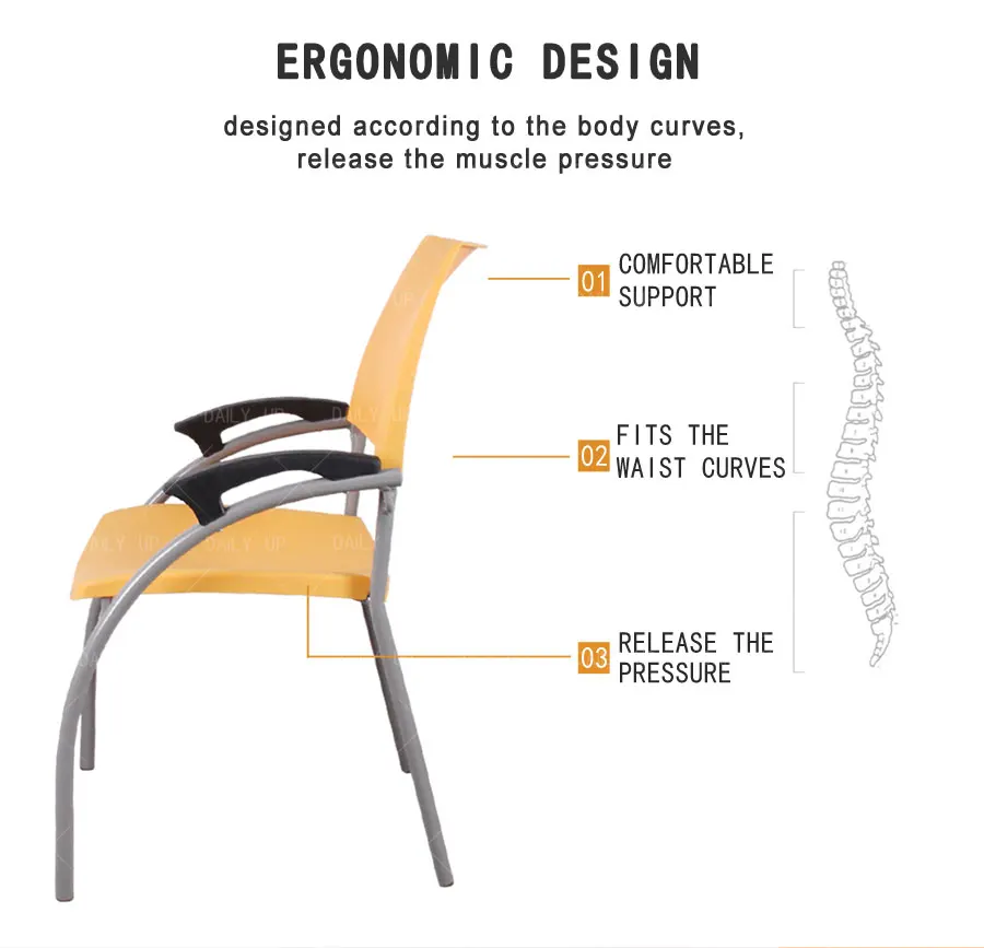Office Chair With Armrests Restaurant Dining Chair reception chairs waiting room