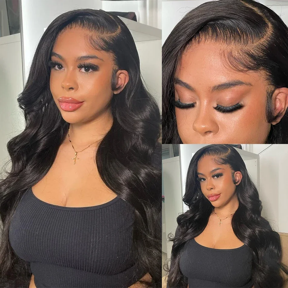 Parrucche frontali in pizzo con onde del corpo da 30 pollici, parrucche frontali in pizzo con onde d'acqua brasiliane Remy per donne_voghion.com