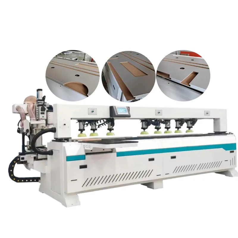 Factory 3-In-1Pvc Mdf Boards Drill 90 Degrees Slotting Cnc Laser Side Drilling Hole Woodworking Milling Hinge Siding Machines