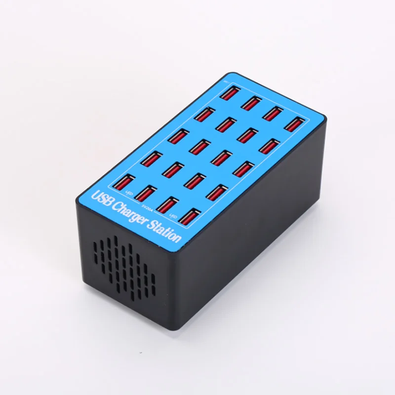 Stazione di Ricarica USB, Caricatore Rapido 100 W 5 V 20 A Ricarica Ra