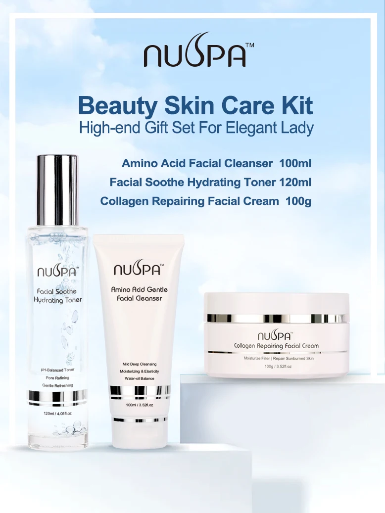 Nuspa Natural Moisturizing Facial Lotion Cream Whiten Hyaluronic Acid Face Care Product